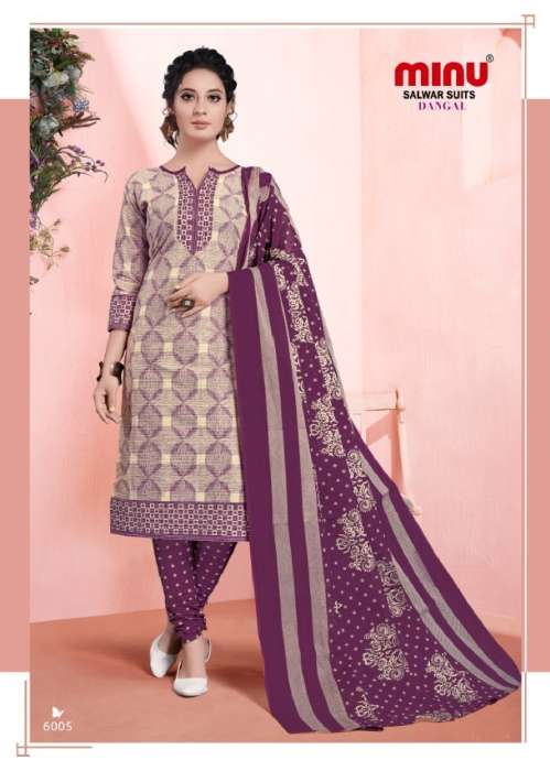 Minu Dangal Premium Cotton Printed Dress Material Catalogue Pack