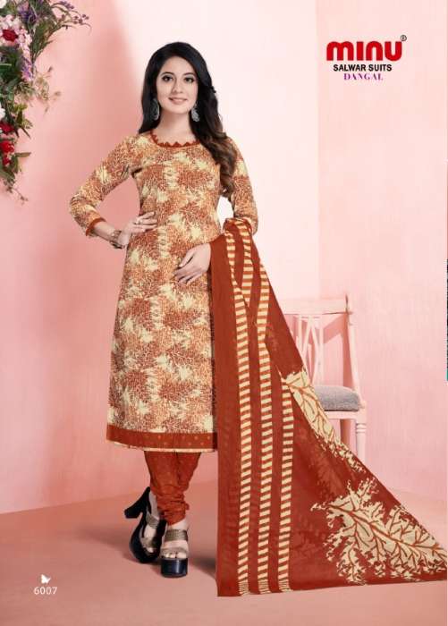 Minu Dangal Cotton Printed Dress Material-10P Catalogue