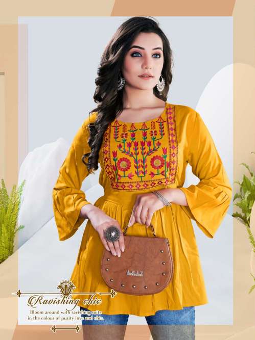 Minu GORGEOUS Vol-6 Rayon  Top-5P Catalog