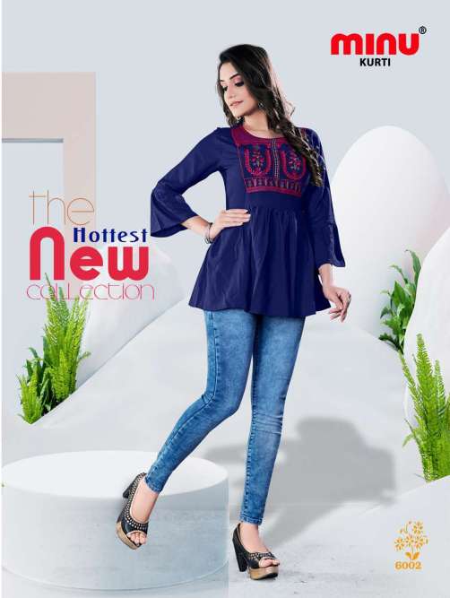 Minu GORGEOUS Vol-6 Rayon  Top-5P Catalog