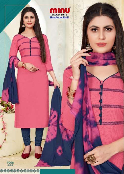 Minu Handloom Kudi Cotton Dress Material-8P Catalogue