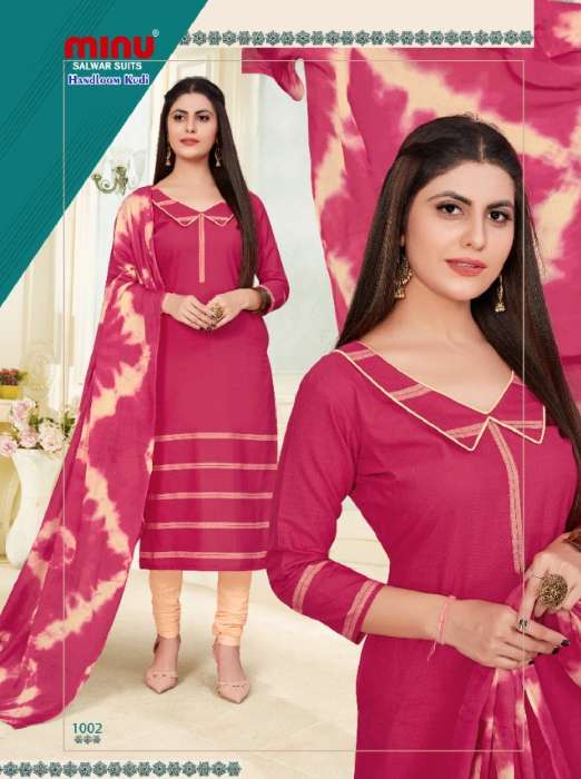 Minu Handloom Kudi Cotton Dress Material-8P Catalogue