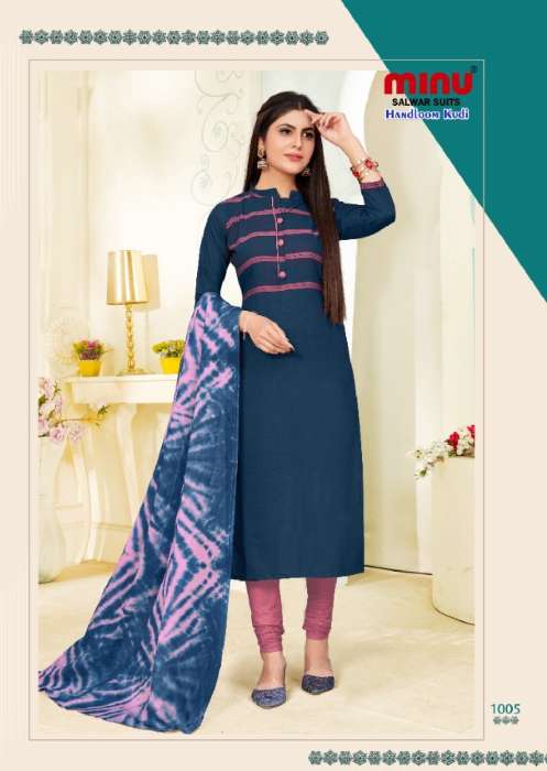 Minu Handloom Kudi Cotton Dress Material-8P Catalogue