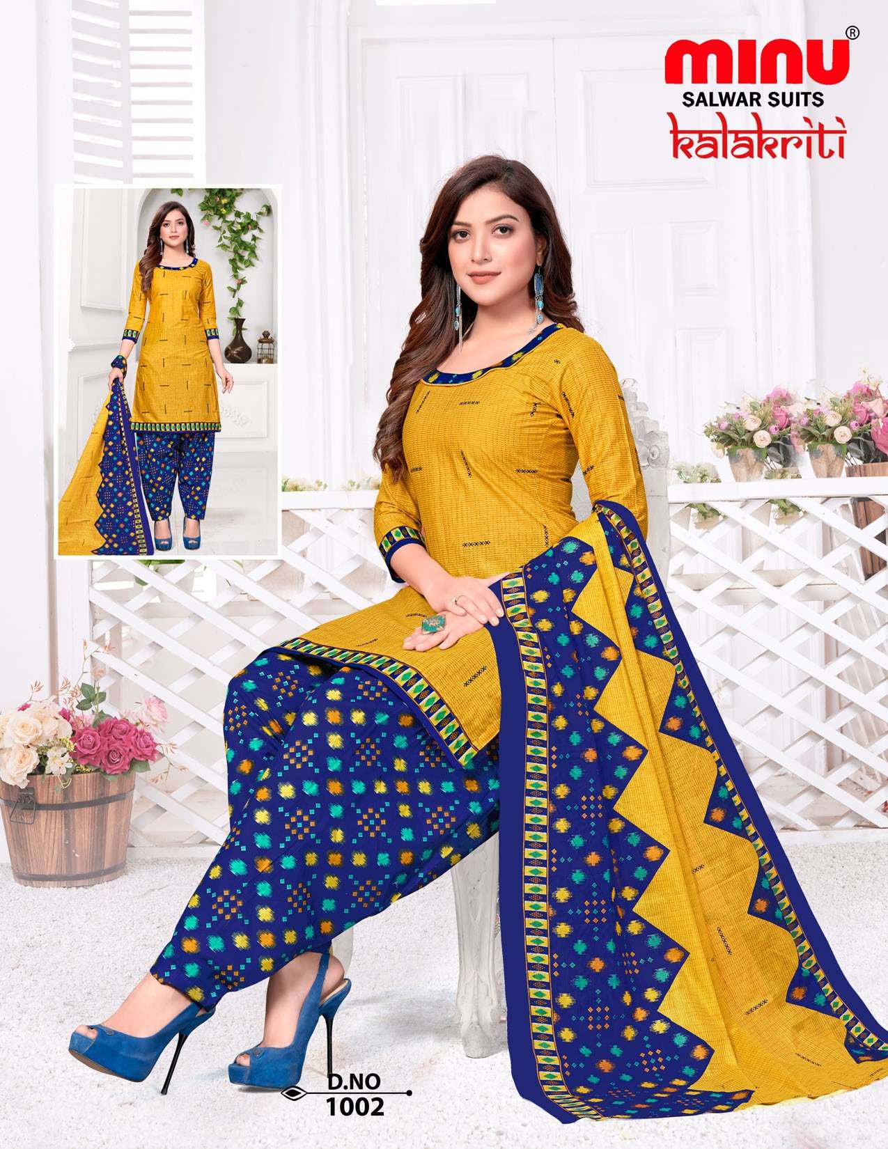 Minu Kalakriti Cotton Patiala Dress Material-10P Catalogue