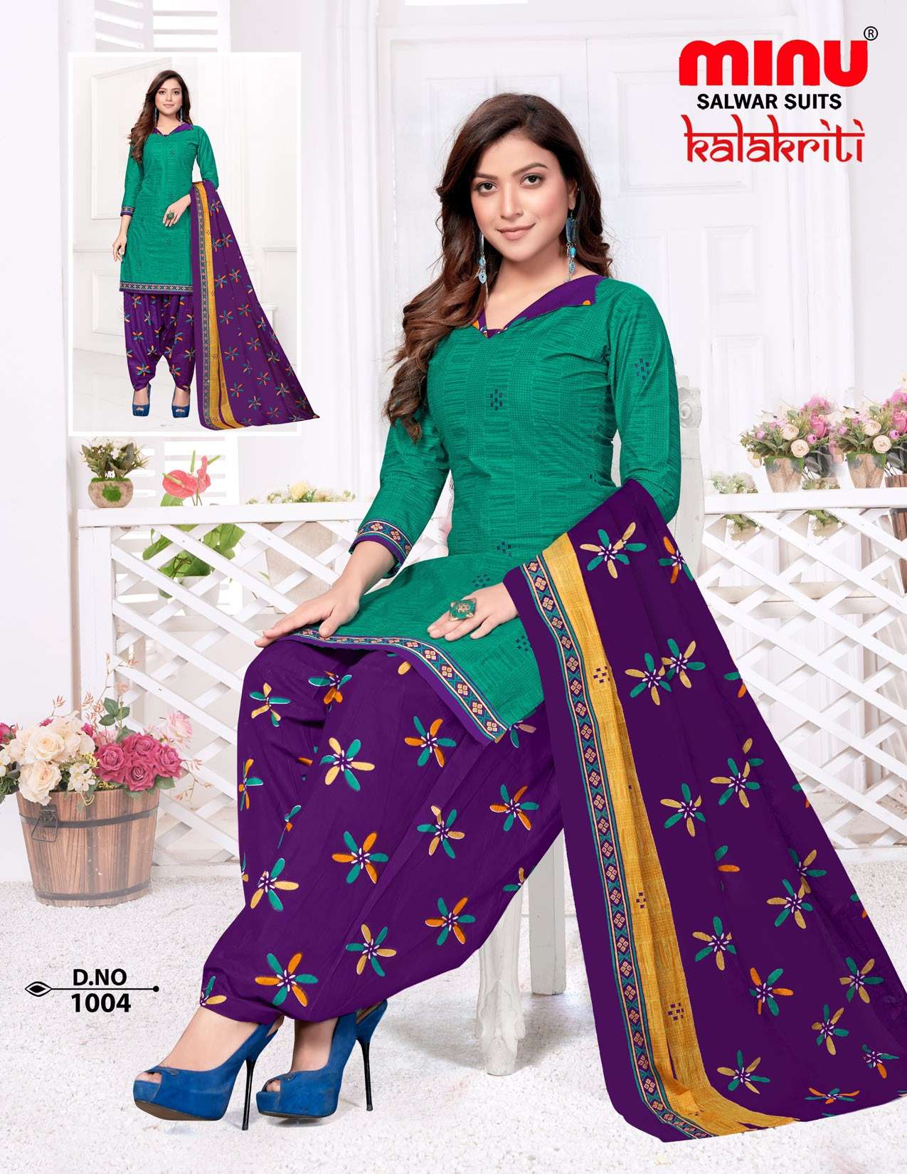 Minu Kalakriti Cotton Patiala Dress Material-10P Catalogue