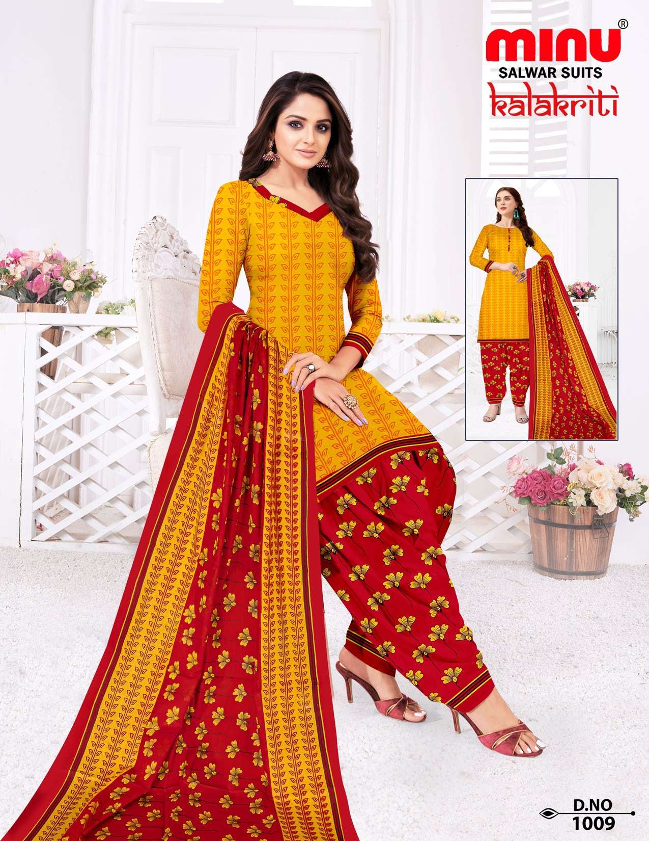 Minu Kalakriti Cotton Patiala Dress Material-10P Catalogue