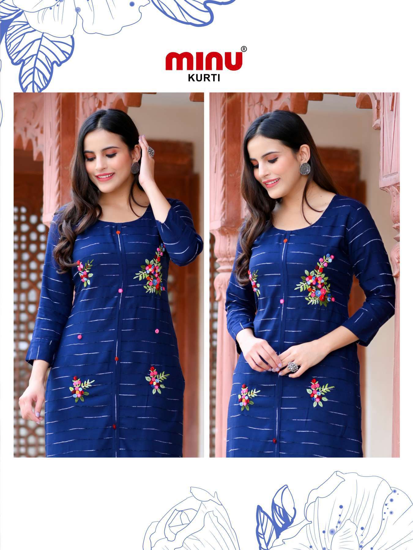 Minu Kalki Rayon Kurtis-5P Catalogue