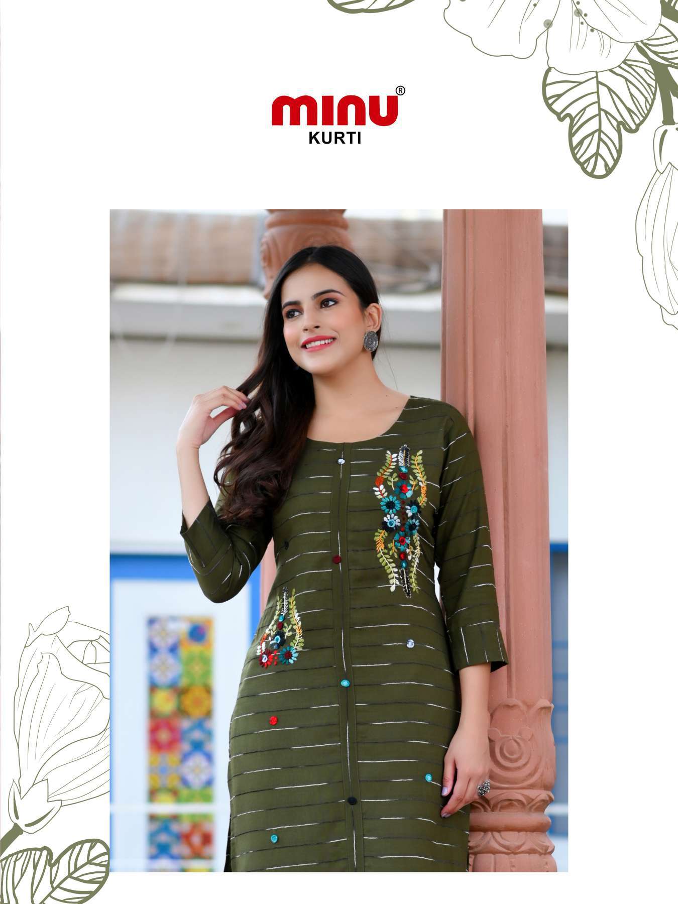 Minu Kalki Rayon Kurtis-5P Catalogue