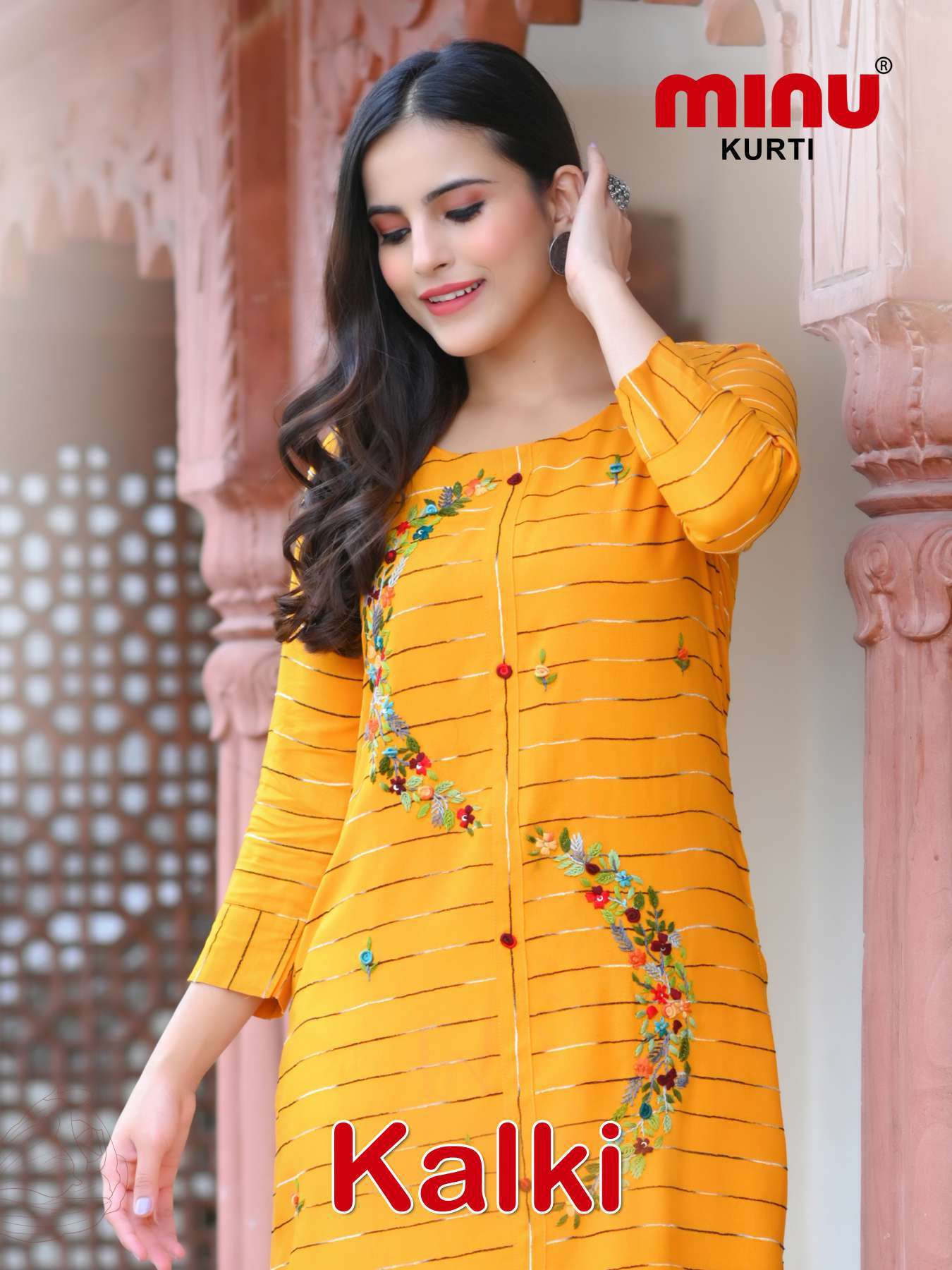 Minu Kalki Rayon Kurtis-5P Catalogue