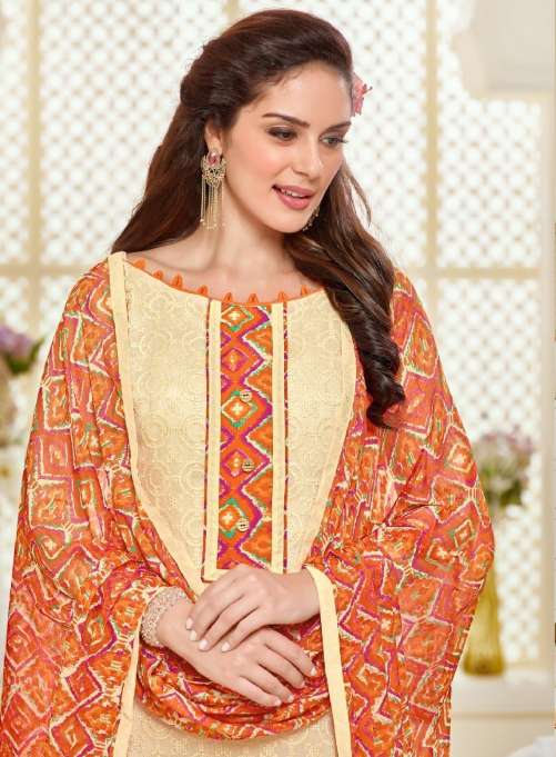 Minu Kareena Cotton Dress Materials Catalogue-12P