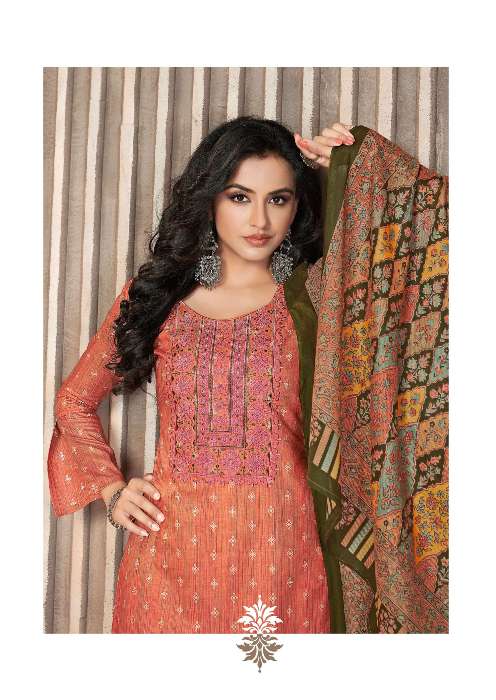 Minu Kyara Cotton Dress Material-8P Catalogue