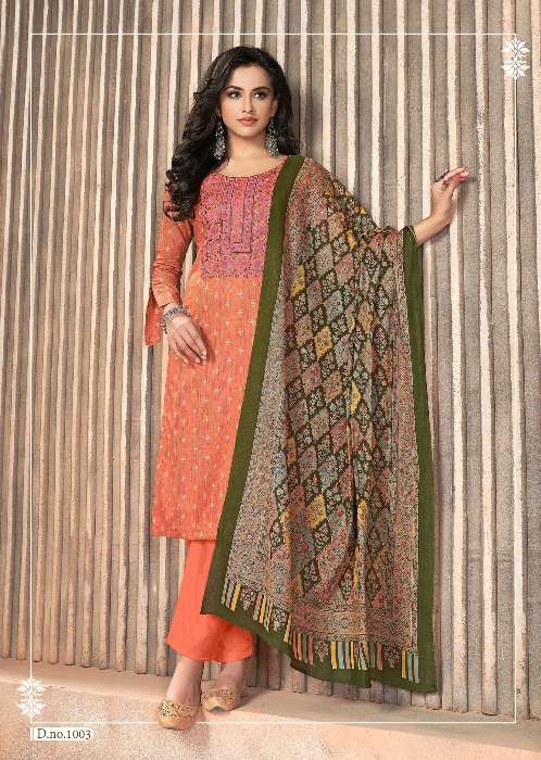 Minu Kyara Cotton Dress Material-8P Catalogue