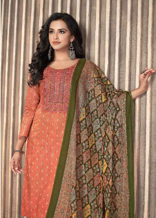 Minu Kyara Cotton Dress Material-8P Catalogue
