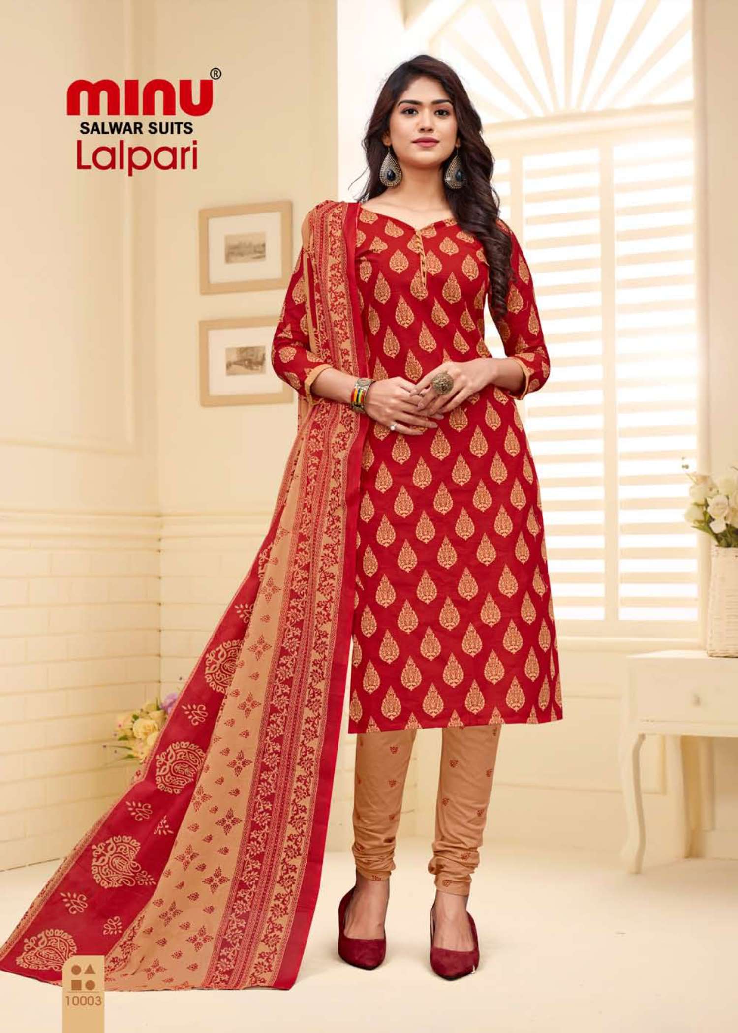Minu Lalpari Cotton Dress Material-10P Catalogue