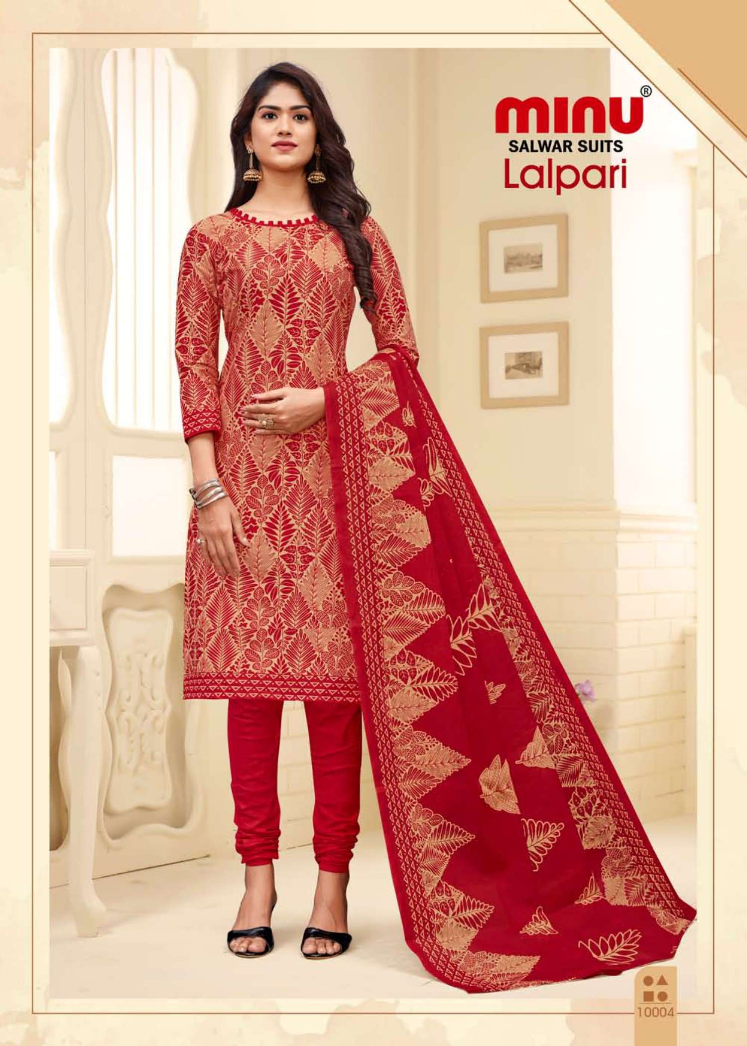Minu Lalpari Cotton Dress Material-10P Catalogue