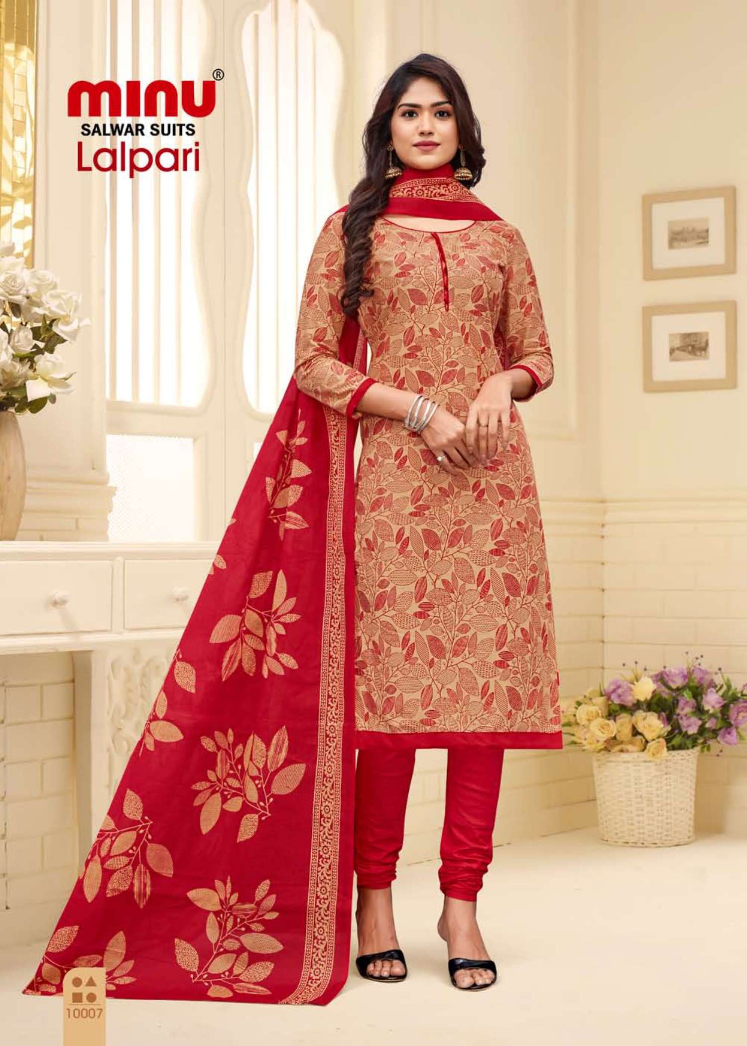Minu Lalpari Cotton Dress Material-10P Catalogue
