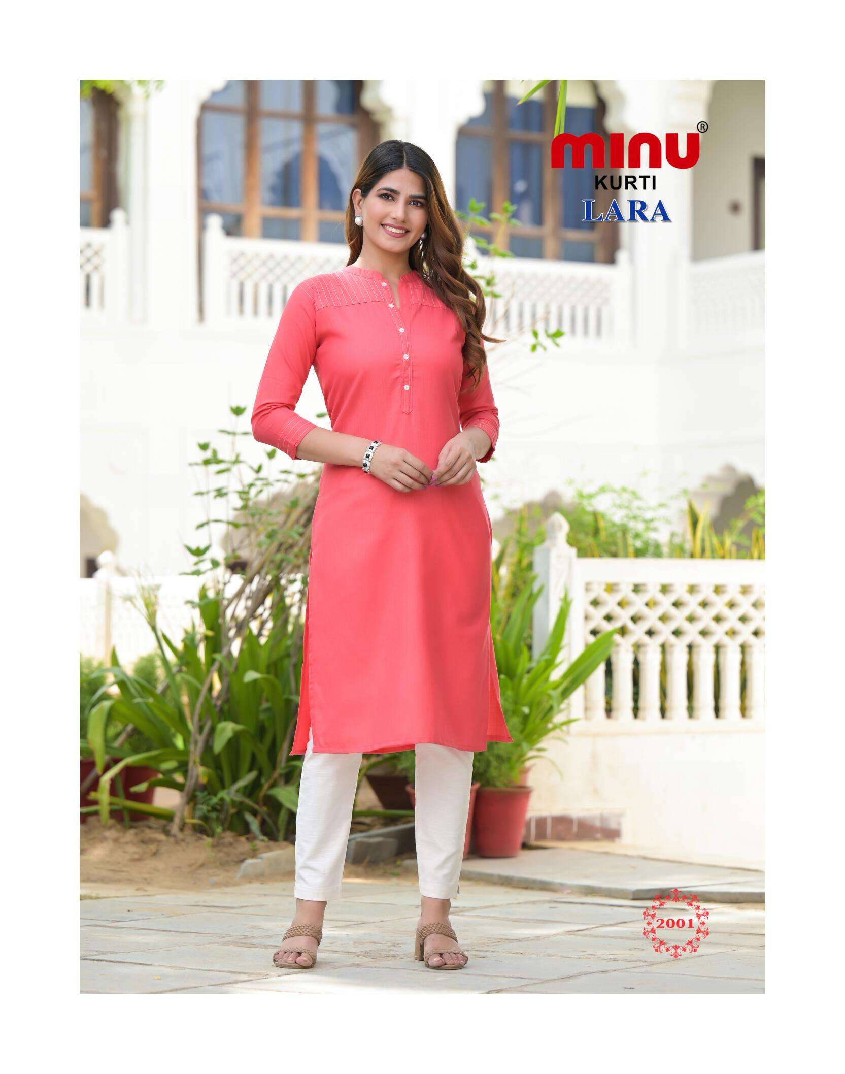 Minu Lara 2 Long Kurtis-5P Catalogue