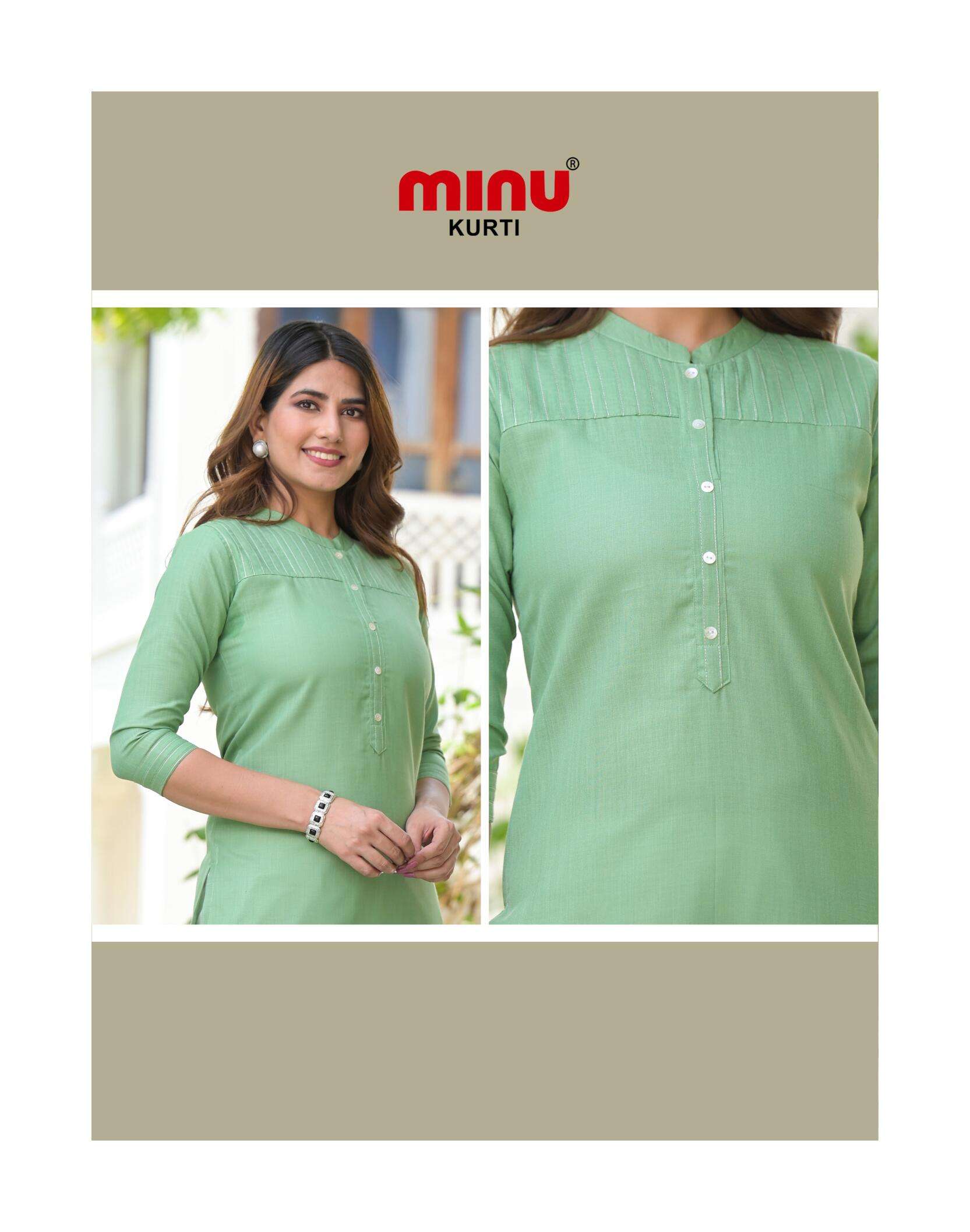 Minu Lara 2 Long Kurtis-5P Catalogue