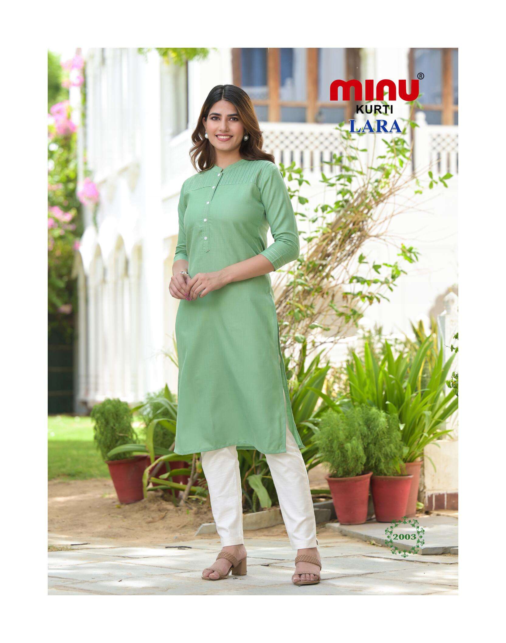 Minu Lara 2 Long Kurtis-5P Catalogue