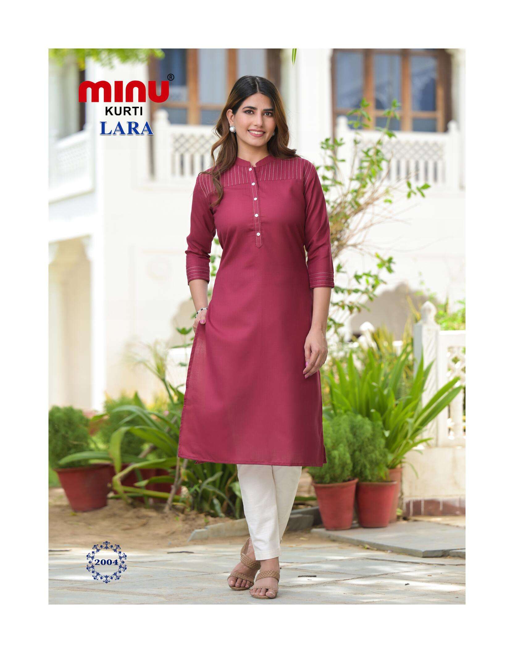 Minu Lara 2 Long Kurtis-5P Catalogue