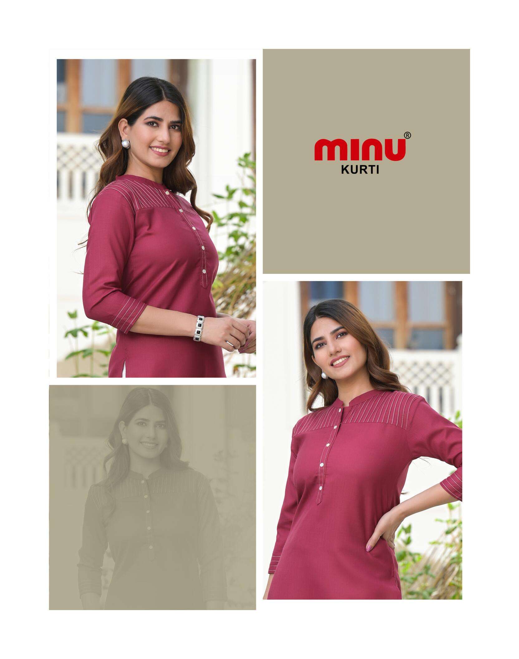 Minu Lara 2 Long Kurtis-5P Catalogue