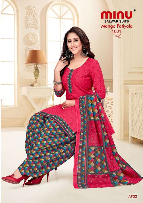 Minu Mango Patiala-10P Dress Material Catalogue