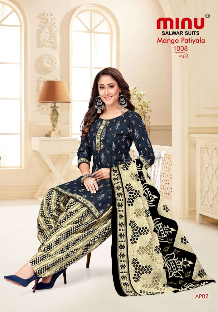 Minu Mango Patiala-10P Dress Material Catalogue