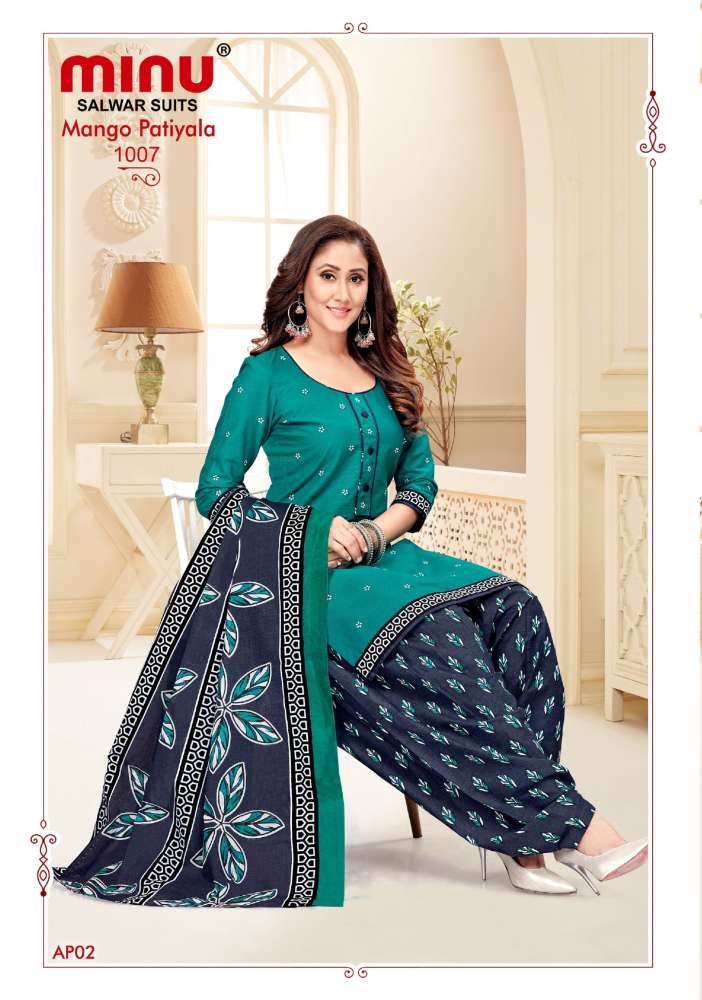 Minu Mango Patiala-10P Dress Material Catalogue