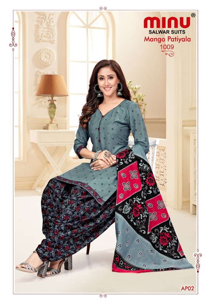 Minu Mango Patiala-10P Dress Material Catalogue