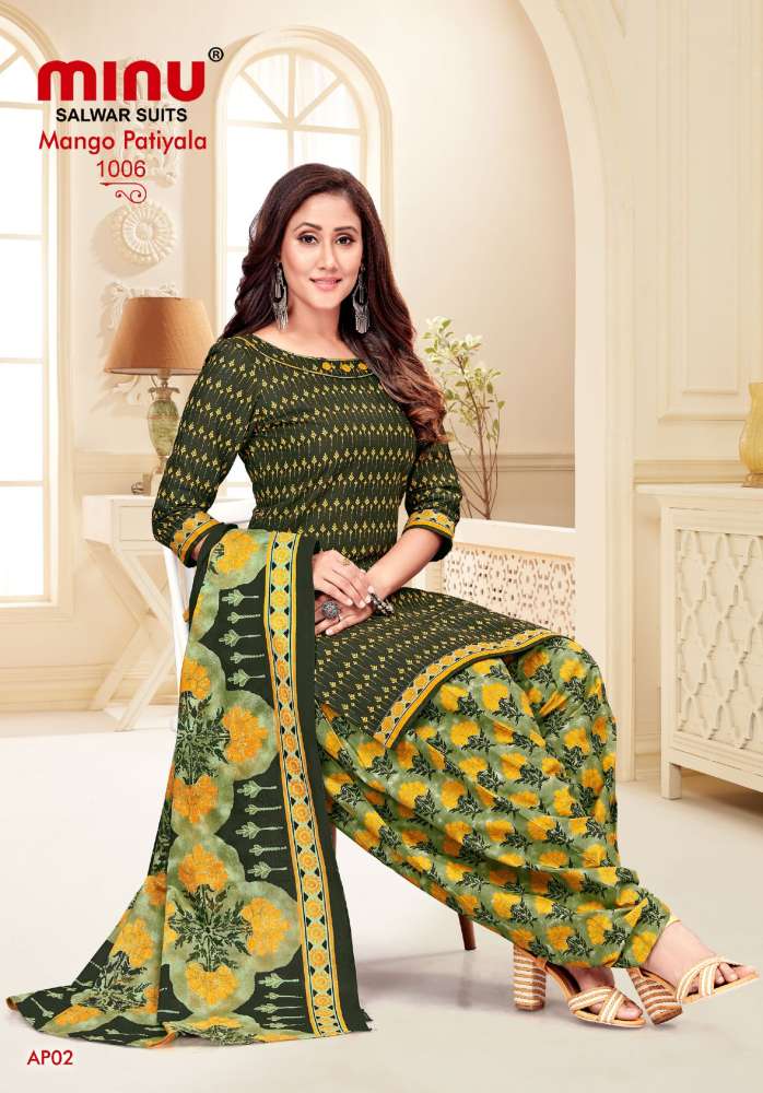 Minu Mango Patiala-10P Dress Material Catalogue
