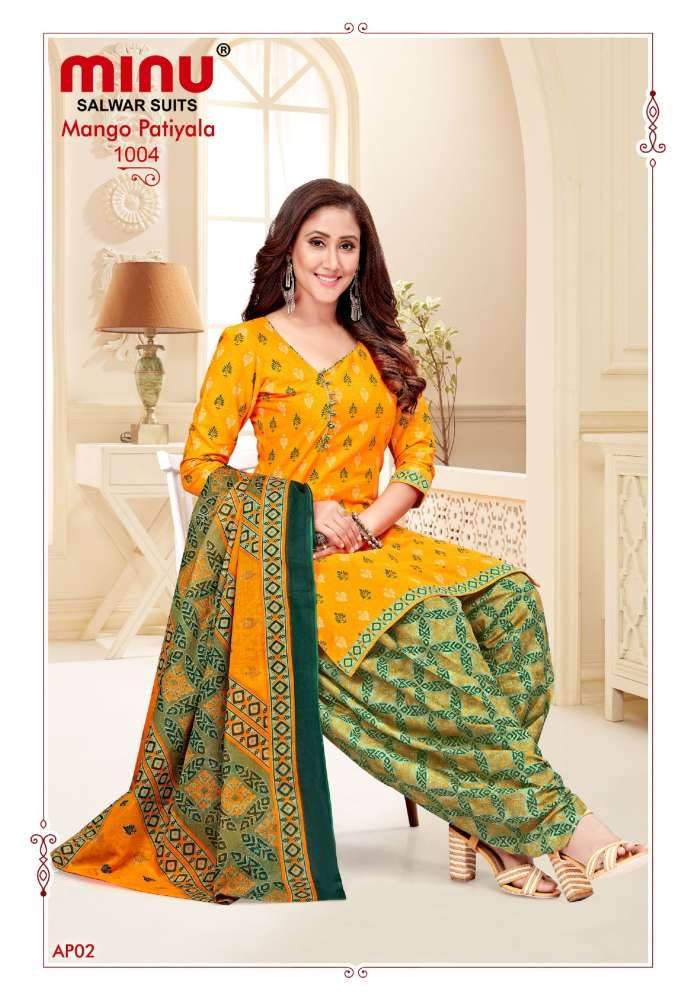 Minu Mango Patiala-10P Dress Material Catalogue
