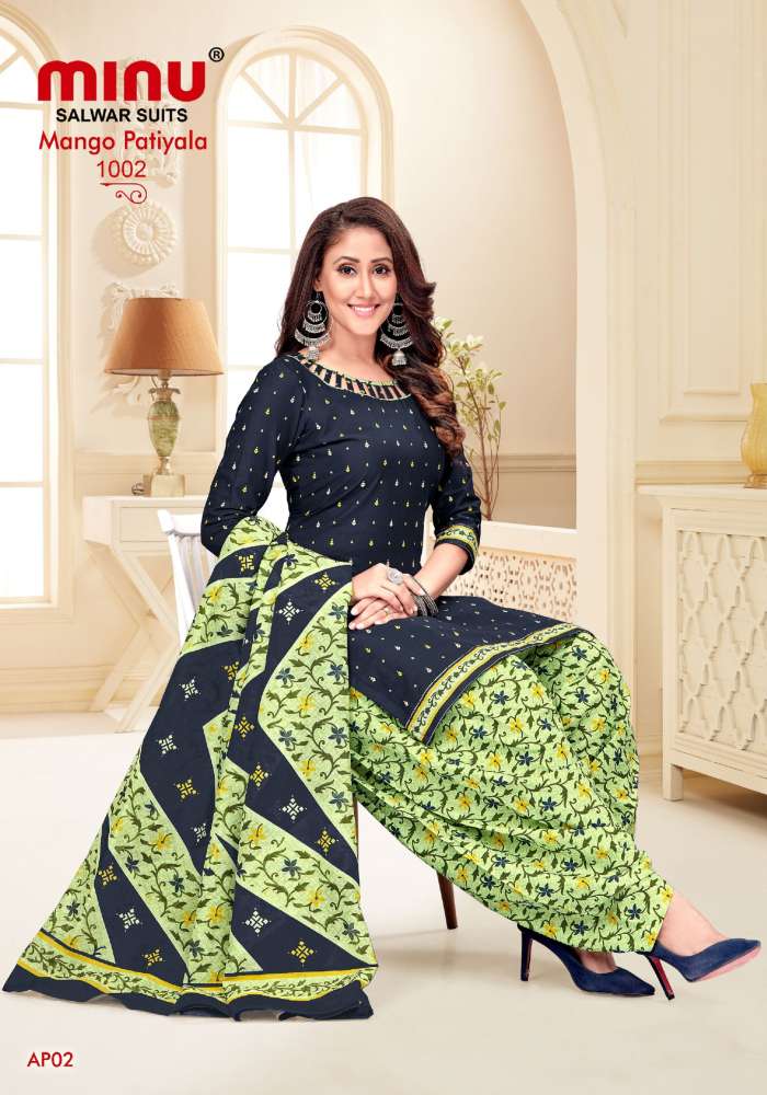 Minu Mango Patiala-10P Dress Material Catalogue