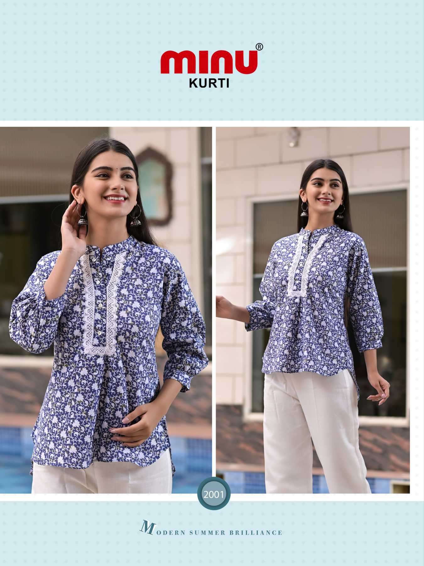 Minu Maya vol-2 Cotton Short Kurtis Catalogue