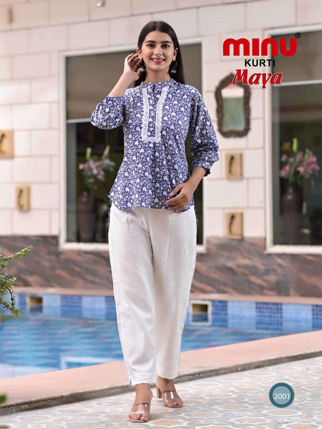 Minu Maya vol-2 Cotton Short Kurtis Catalogue