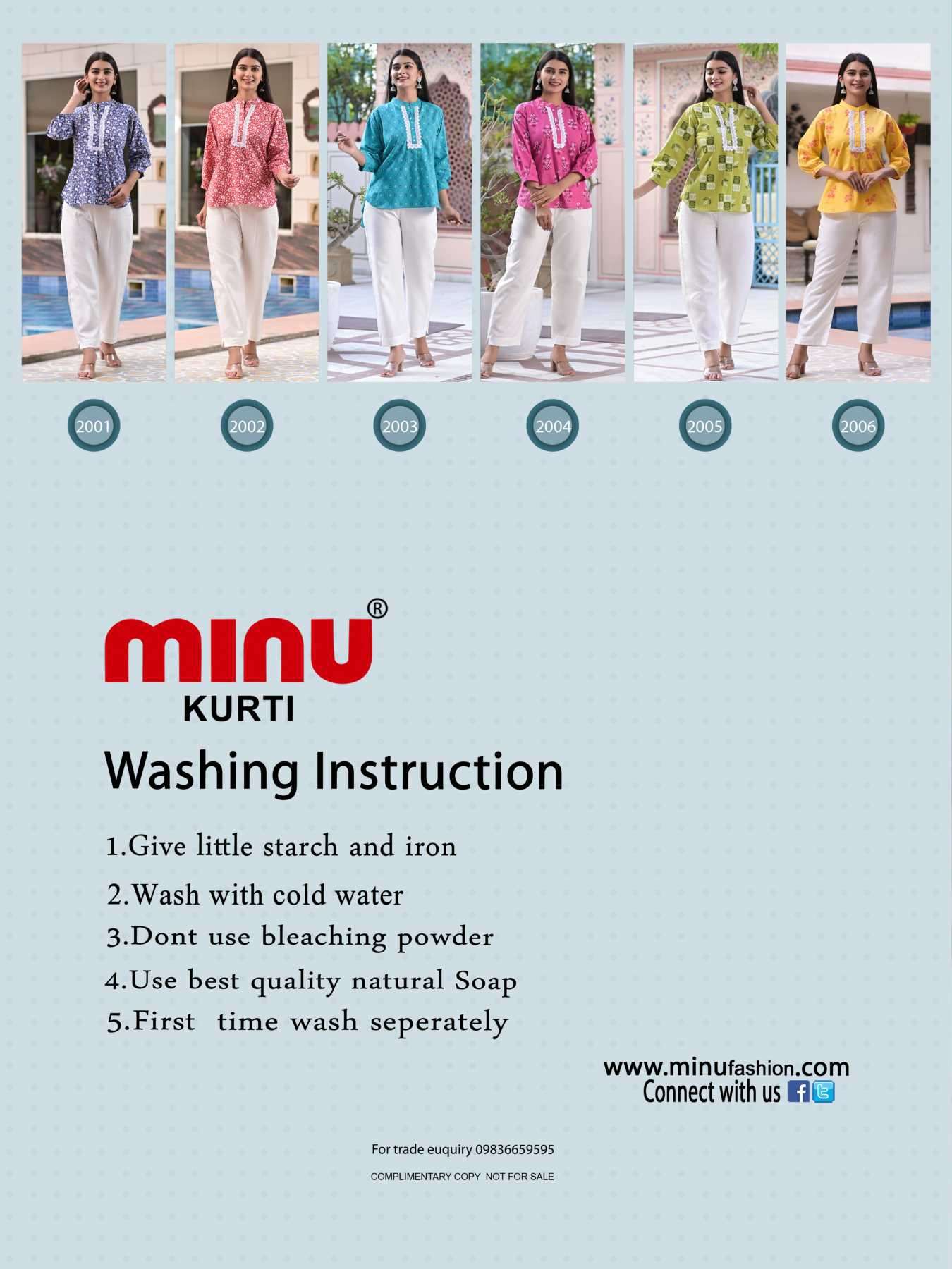 Minu Maya vol-2 Cotton Short Kurtis Catalogue
