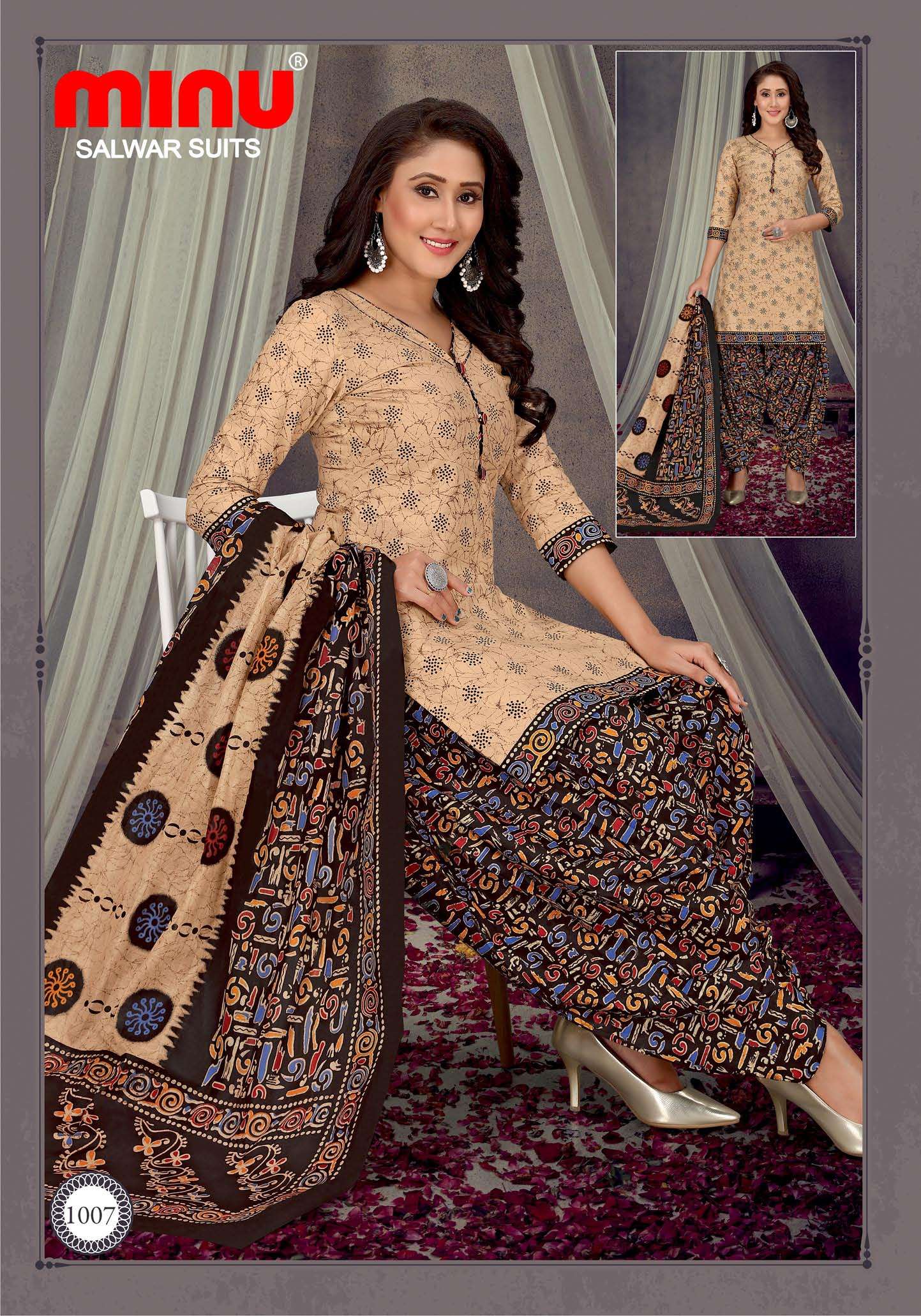 Minu Patiala Babes Cotton Dress Material-10P Catalogue