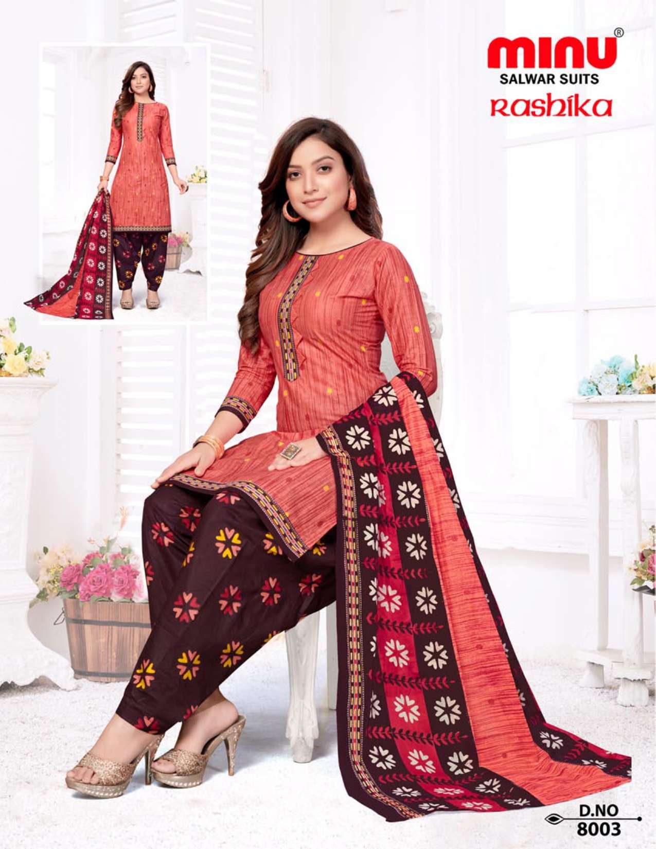 Minu Raashika Cotton Dress Material-10P Catalogue