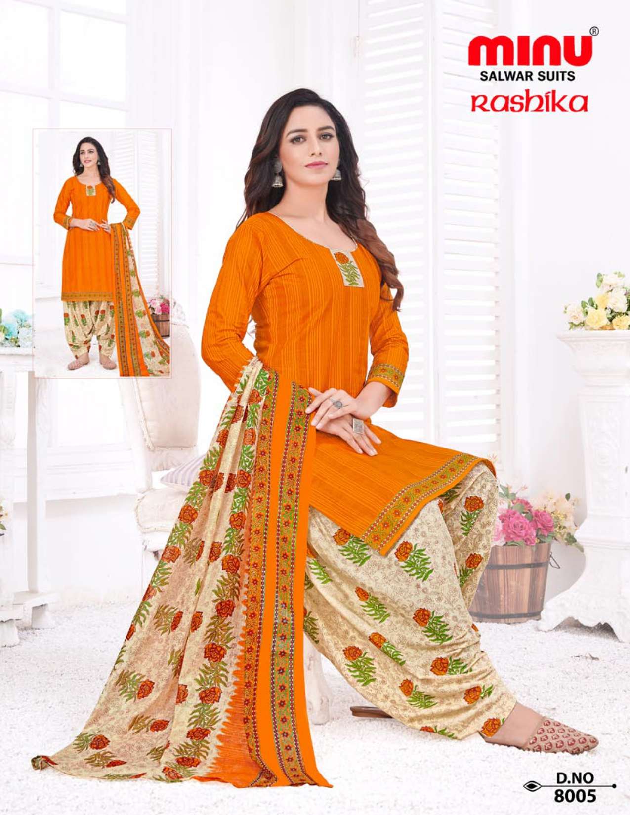 Minu Raashika Cotton Dress Material-10P Catalogue