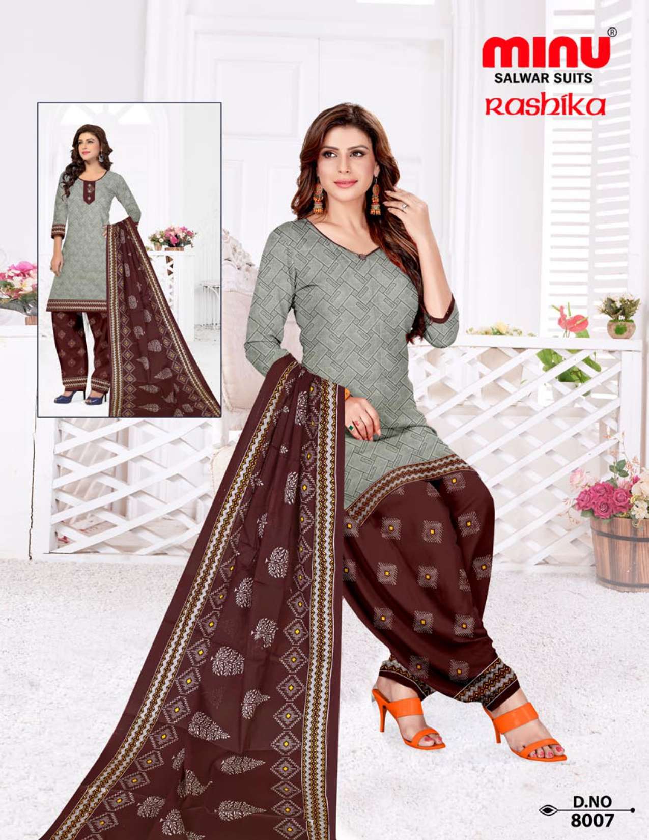 Minu Raashika Cotton Dress Material-10P Catalogue