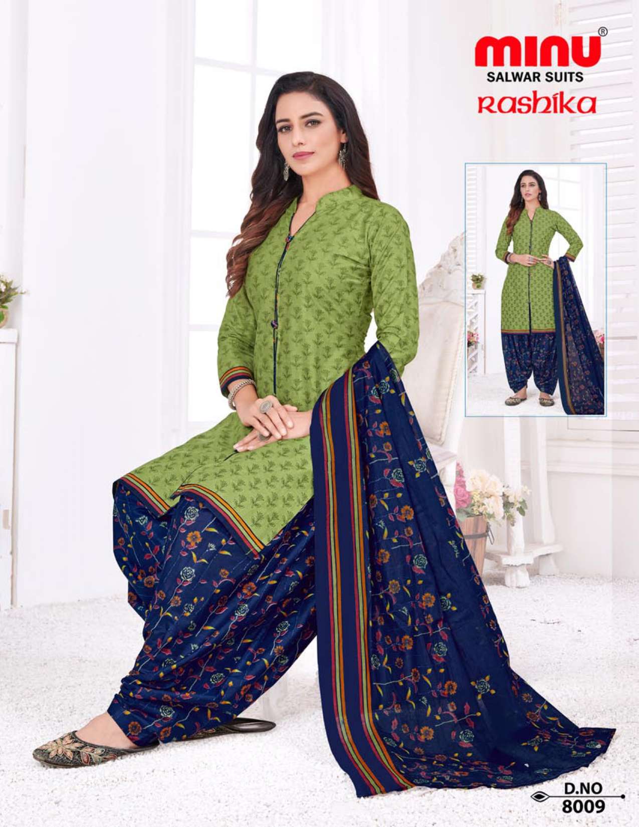 Minu Raashika Cotton Dress Material-10P Catalogue