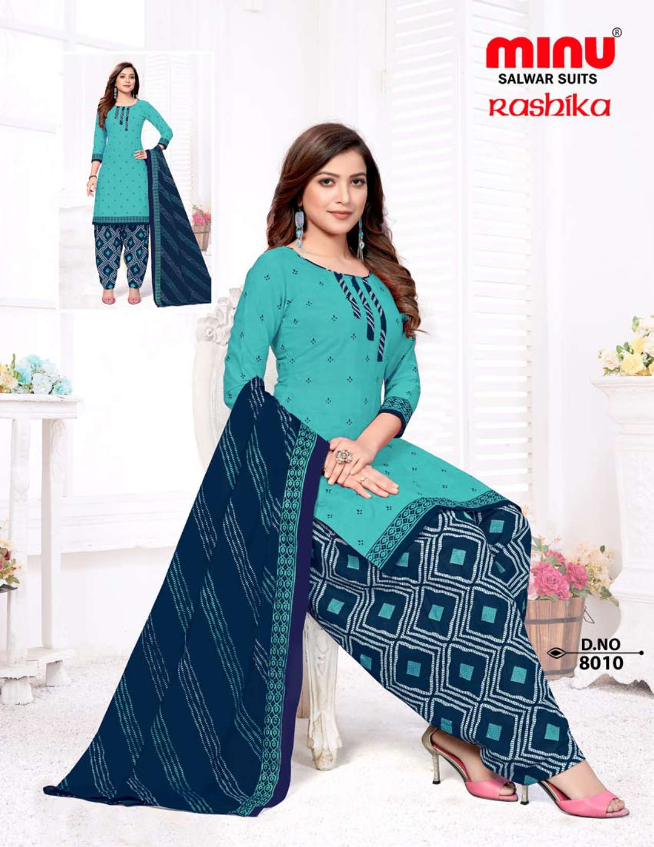 Minu Raashika Cotton Dress Material-10P Catalogue