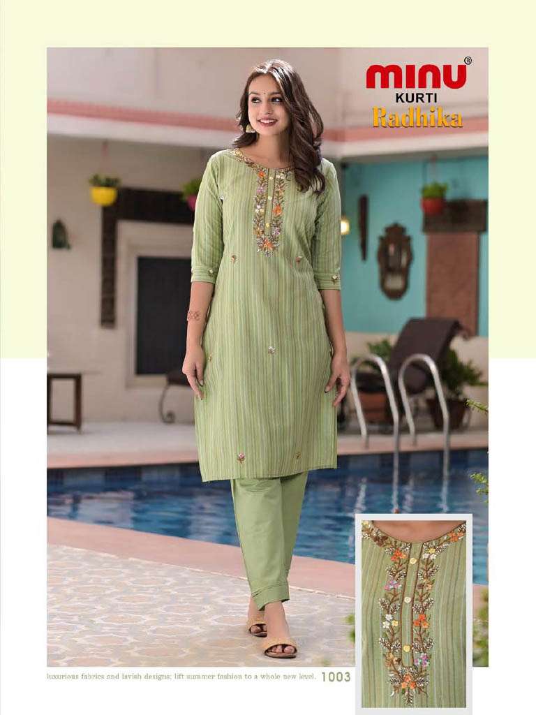 Minu Radhika Kurta Combo-5P Catalogue