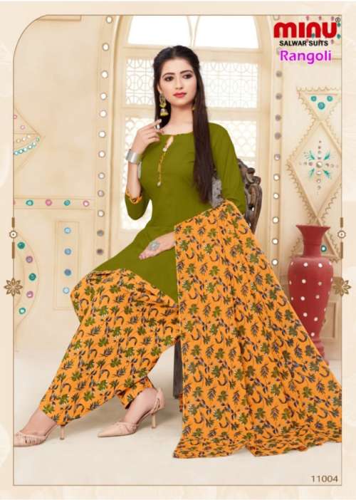 Minu Rangoli Vol-11 Cotton Printed Dress Materials-10P Catalogue