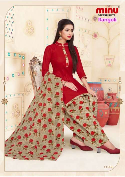Minu Rangoli Vol-11 Cotton Printed Dress Materials-10P Catalogue