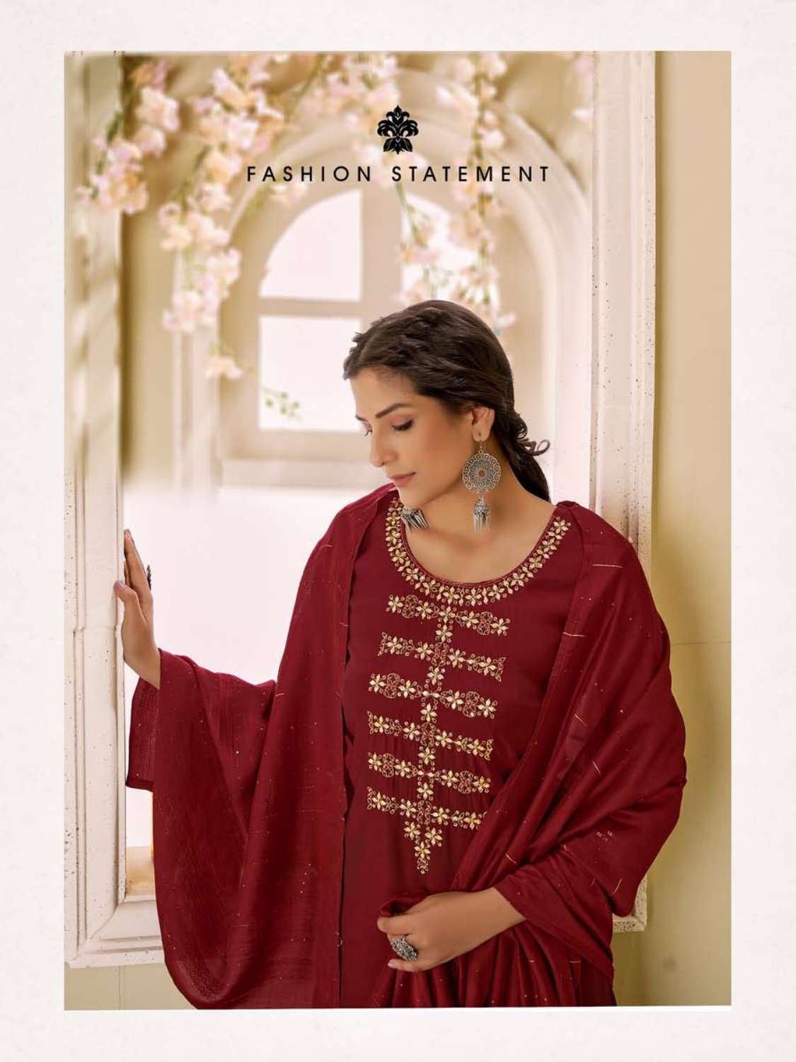 Minu Saanjh Satin Embroidered Kurti Combo -6P Catalogue