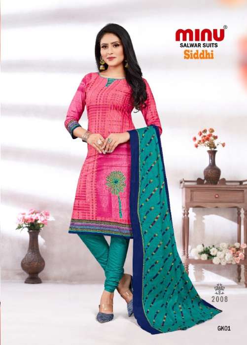 Minu Siddhi Vol-3 Cotton Dress Material-10P Catalogue