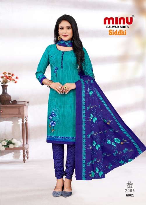 Minu Siddhi Vol-3 Cotton Dress Material-10P Catalogue