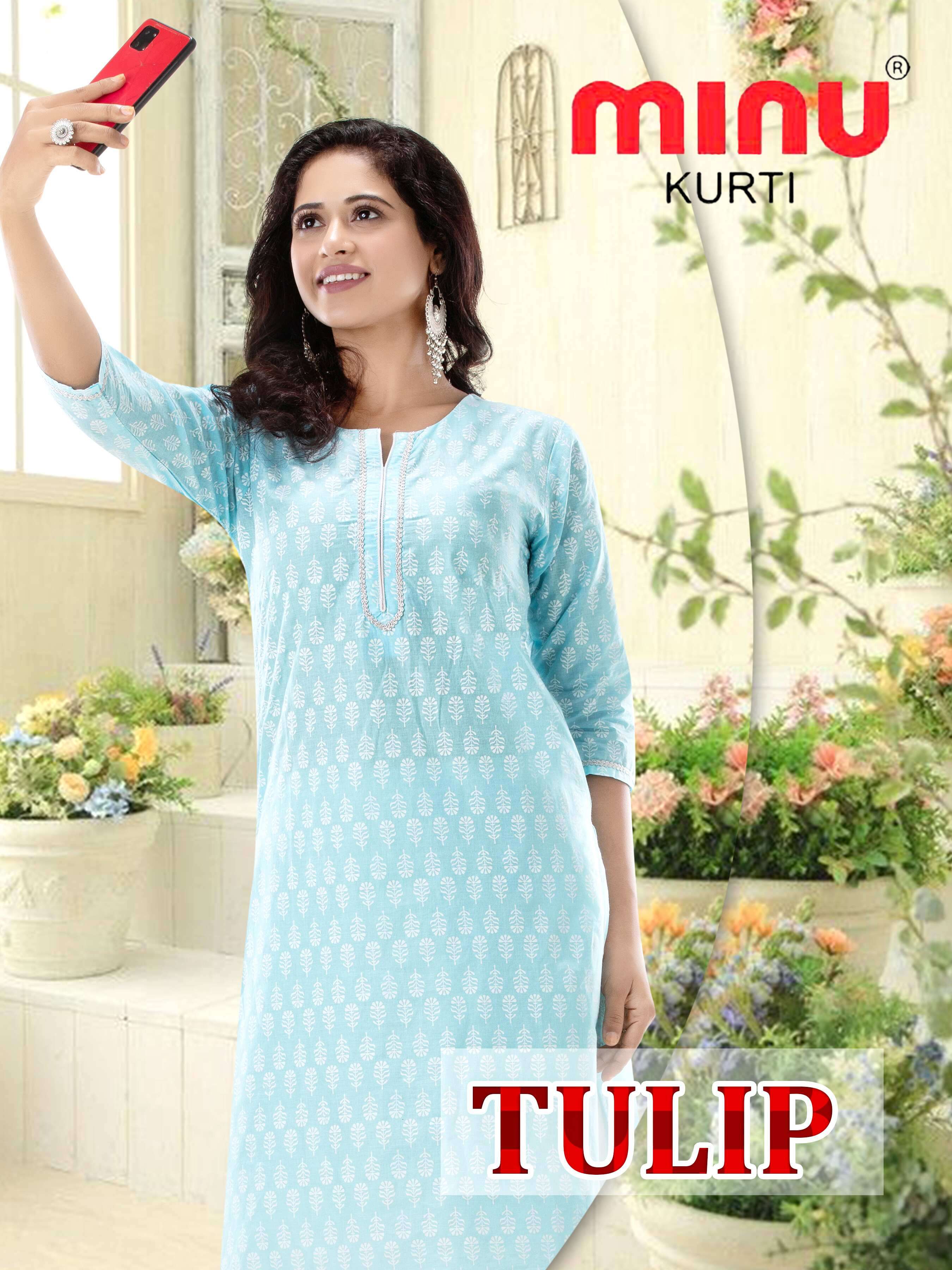 Minu Tulip Cotton Kurti-5P Catalogue