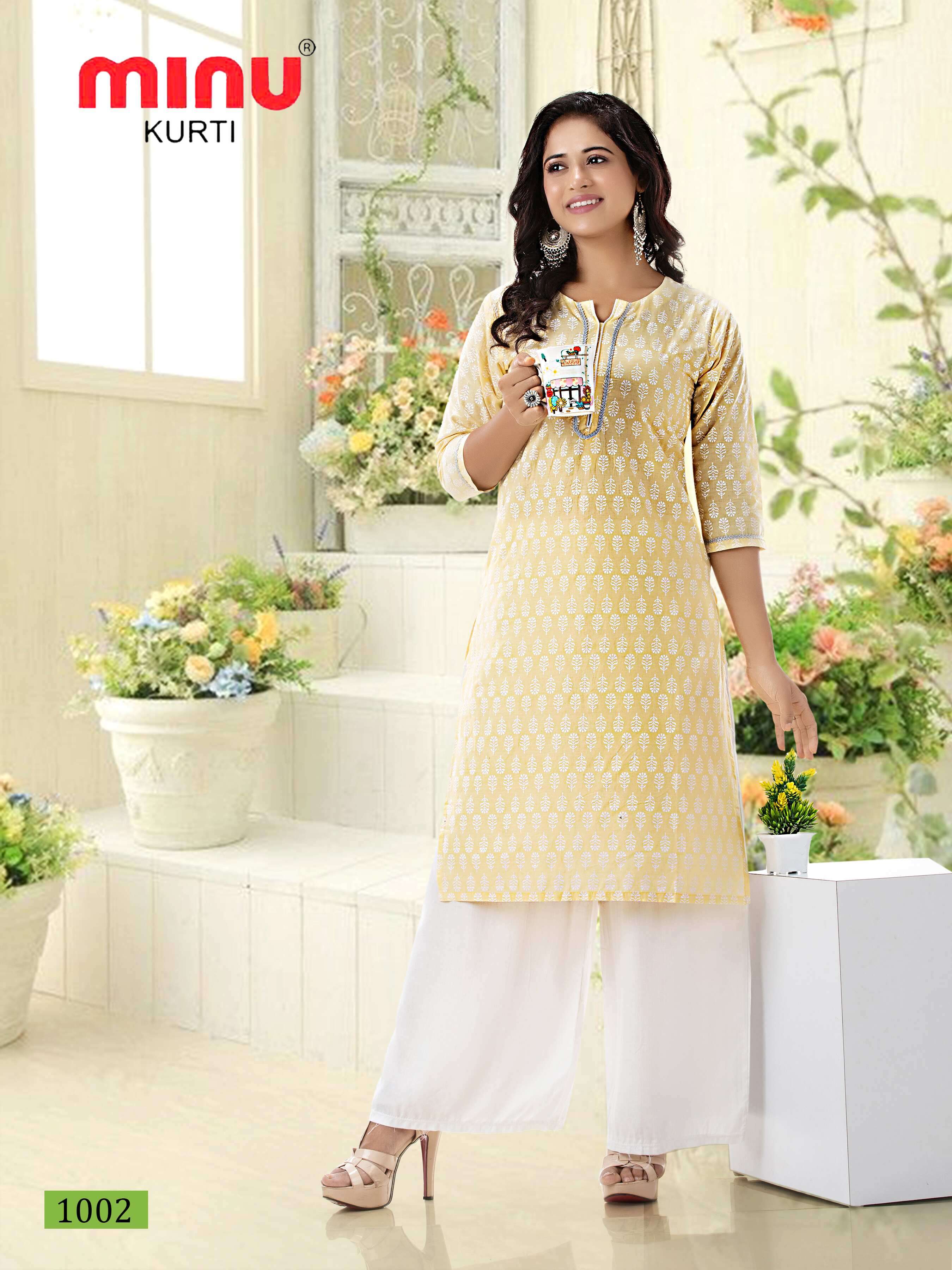 Minu Tulip Cotton Kurti-5P Catalogue
