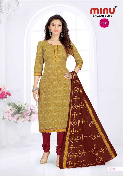 Minu Miss Universe Cotton Salwar Dress Material-10P Catalogue